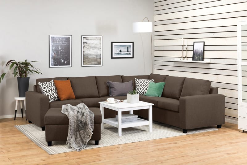 Crazy Fotpall med Förvaring 80x65 - Brun - Möbler - Stolar & fåtöljer - Pall & puff - Fotpall