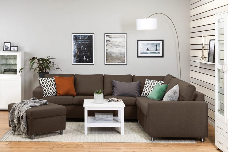 Crazy Fotpall med Förvaring 80x65 - Brun - Möbler - Stolar & fåtöljer - Pall & puff - Fotpall