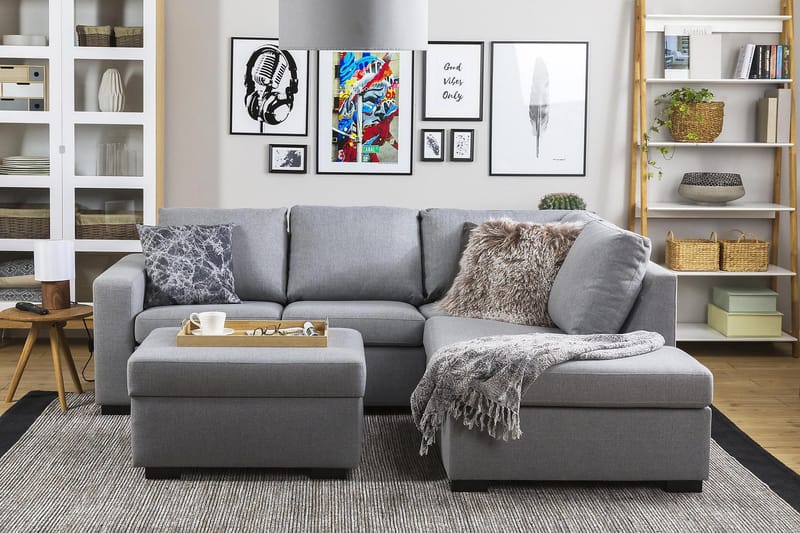 Crazy Fotpall med Förvaring 80x65 - Ljusgrå - Möbler - Stolar & fåtöljer - Pall & puff - Fotpall