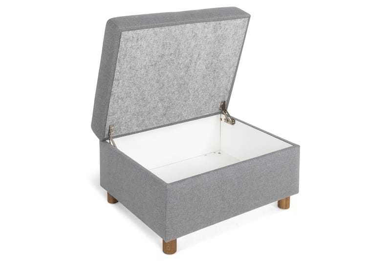 Crazy Fotpall med Förvaring 80x65 - Ljusgrå - Möbler - Stolar & fåtöljer - Pall & puff - Fotpall