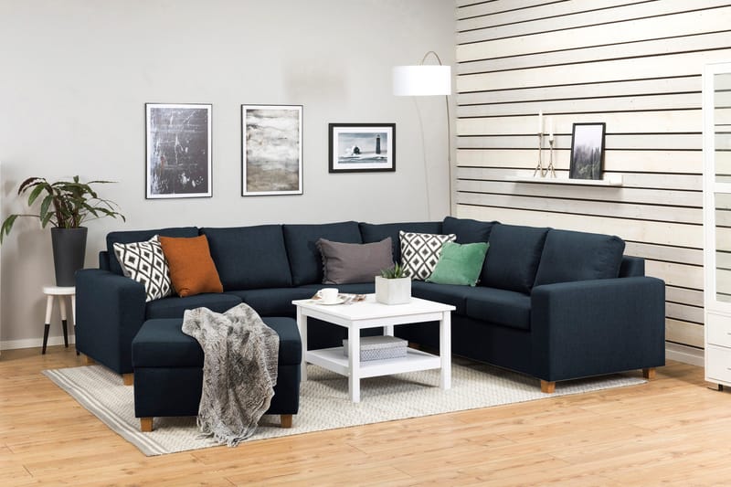 Crazy Fotpall med Förvaring 80x65 - Mörkblå - Möbler - Stolar & fåtöljer - Pall & puff - Fotpall