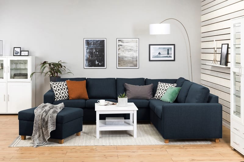 Crazy Fotpall med Förvaring 80x65 - Mörkblå - Möbler - Stolar & fåtöljer - Pall & puff - Fotpall