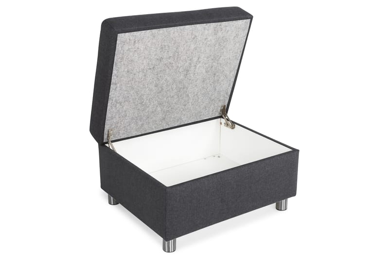 Crazy Fotpall med Förvaring 80x65 - Mörkgrå - Möbler - Stolar & fåtöljer - Pall & puff - Fotpall