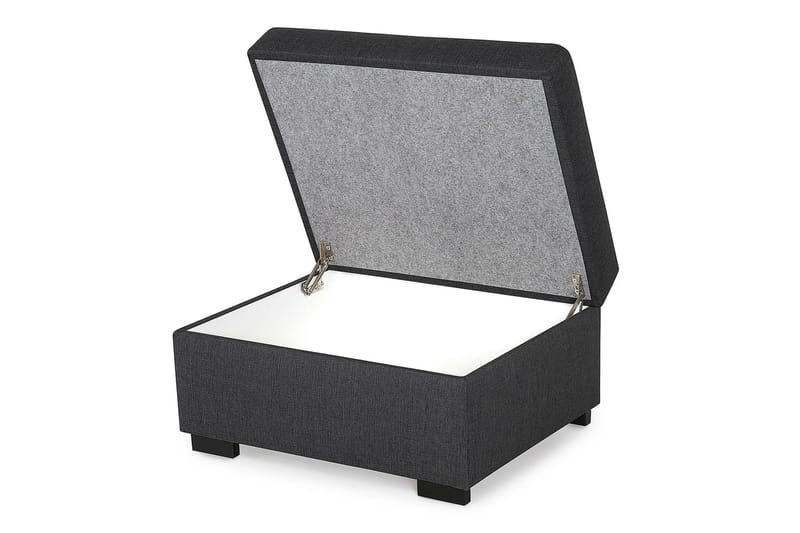 Crazy Fotpall med Förvaring 80x65 - Mörkgrå - Möbler - Stolar & fåtöljer - Pall & puff - Fotpall