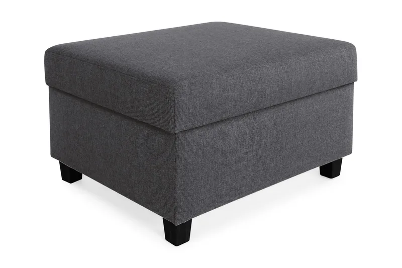 Crazy Fotpall med Förvaring 80x65, Mörkgrå