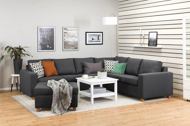 Crazy Fotpall med Förvaring 80x65 - Mörkgrå - Möbler - Stolar & fåtöljer - Pall & puff - Fotpall