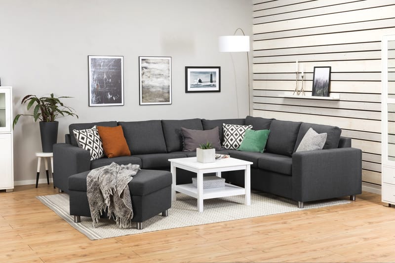 Crazy Fotpall med Förvaring 80x65 - Mörkgrå - Möbler - Stolar & fåtöljer - Pall & puff - Fotpall