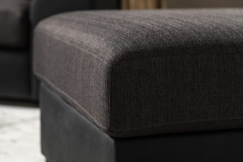 Cuba Fotpall - Svart/Grå - Möbler - Stolar & fåtöljer - Pall & puff - Fotpall