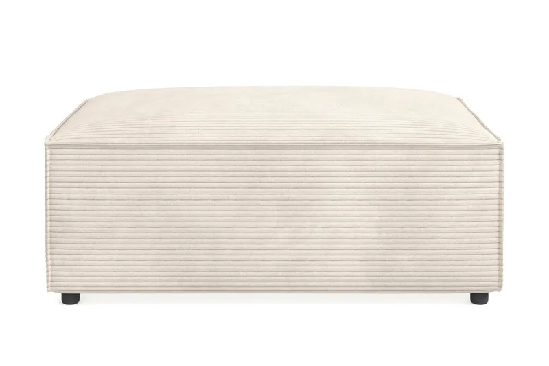 Cubo 1-sits  Rektangulär Fotpallsmodul i Manchester 120 cm bred, Beige