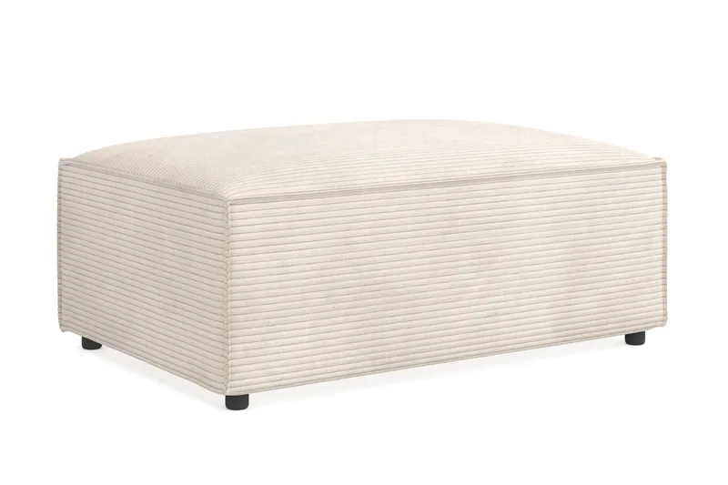 Cubo 1-sits  Rektangulär Fotpallsmodul i Manchester 120 cm bred - Beige - Möbler - Stolar & fåtöljer - Pall & puff - Fotpall