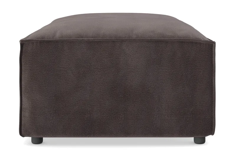 Cubo 1-sits  Rektangulär Fotpallsmodul i Sammet 120 cm bred - Mörkgrå - Möbler - Stolar & fåtöljer - Pall & puff - Fotpall