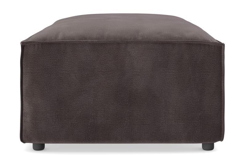 Cubo 1-sits  Rektangulär Fotpallsmodul i Sammet 120 cm bred - Mörkgrå - Möbler - Stolar & fåtöljer - Pall & puff - Fotpall
