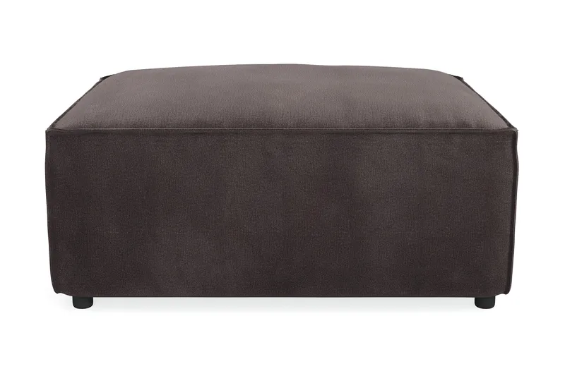 Cubo 1-sits  Rektangulär Fotpallsmodul i Sammet 80 cm bred - Mörkgrå - Möbler - Stolar & fåtöljer - Pall & puff - Fotpall
