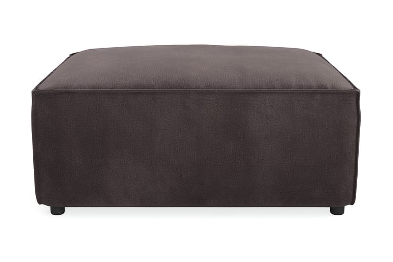 Cubo 1-sits  Rektangulär Fotpallsmodul i Sammet 80 cm bred - Mörkgrå - Möbler - Stolar & fåtöljer - Pall & puff - Fotpall