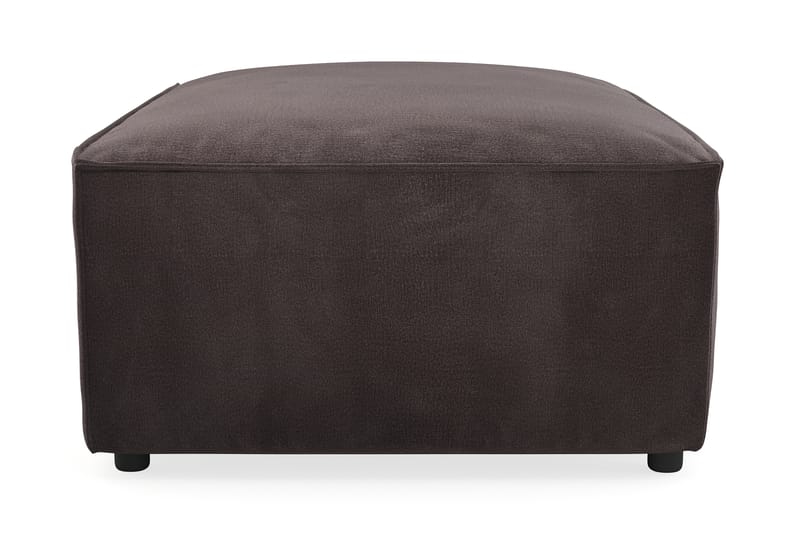 Cubo 1-sits  Rektangulär Fotpallsmodul i Sammet 80 cm bred - Mörkgrå - Möbler - Stolar & fåtöljer - Pall & puff - Fotpall