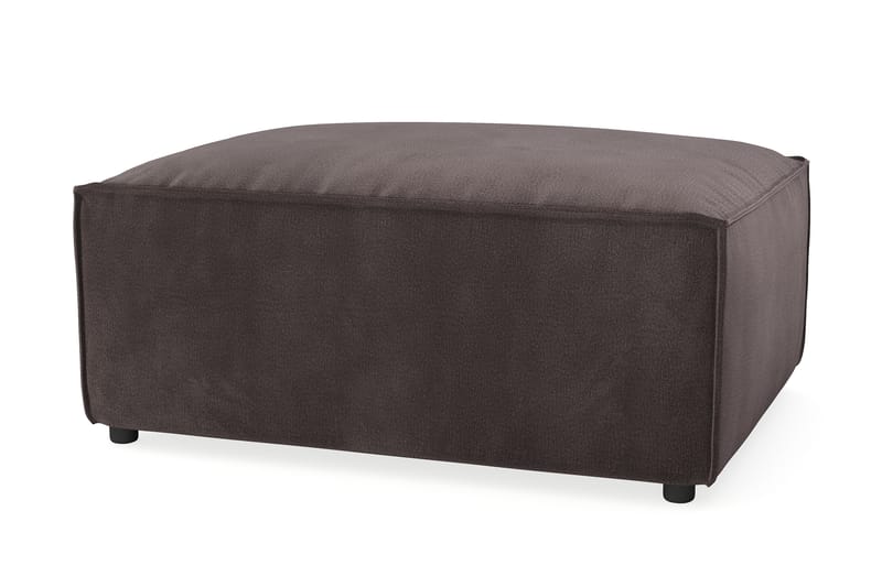 Cubo 1-sits  Rektangulär Fotpallsmodul i Sammet 80 cm bred - Mörkgrå - Möbler - Stolar & fåtöljer - Pall & puff - Fotpall