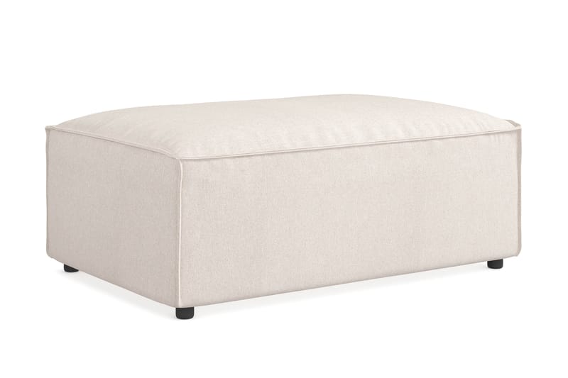 Cubo 1-sits  Rektangulär Fotpallsmodul i Tyg 120 cm bred - Beige - Möbler - Stolar & fåtöljer - Pall & puff - Fotpall