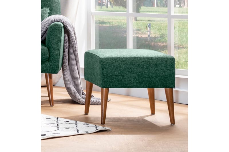 Cynthiaa Fotpall - Grön - Möbler - Stolar & fåtöljer - Pall & puff - Fotpall