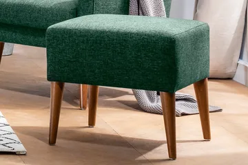Cynthiaa Fotpall - Grön - Möbler - Stolar & fåtöljer - Pall & puff - Fotpall