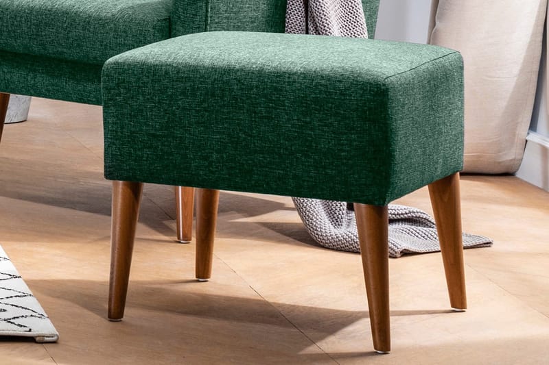 Cynthiaa Fotpall - Grön - Möbler - Stolar & fåtöljer - Pall & puff - Fotpall