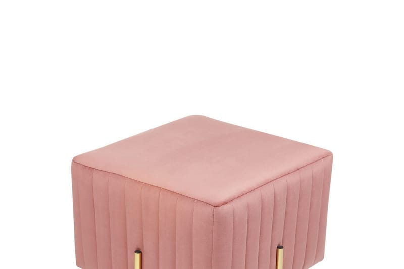 Fotpall Dayton Rosa/guld - Rosa/guld - Möbler - Stolar & fåtöljer - Pall & puff - Fotpall