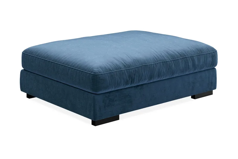 Dubai Fotpall Sammet - Blå - Möbler - Stolar & fåtöljer - Pall & puff - Fotpall