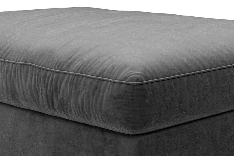 Dubai Fotpall Sammet - Mörkgrå - Möbler - Stolar & fåtöljer - Pall & puff - Fotpall