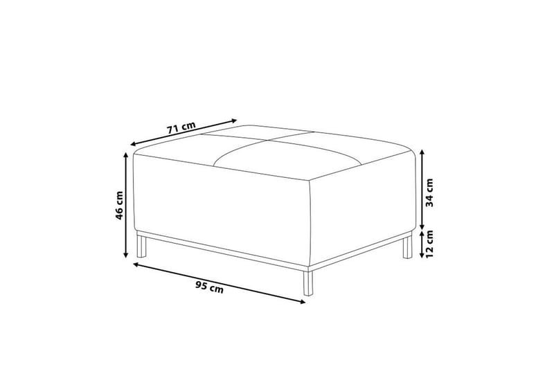 Dugard Fotpall - Beige - Möbler - Stolar & fåtöljer - Pall & puff - Fotpall