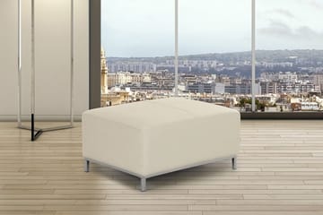 Dugard Fotpall - Beige/Läder - Möbler - Stolar & fåtöljer - Pall & puff - Fotpall
