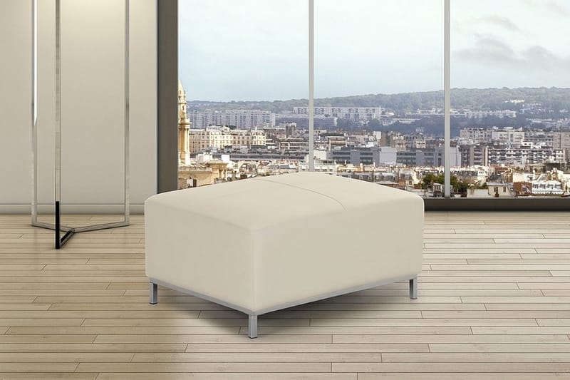 Dugard Fotpall - Beige/Läder - Möbler - Stolar & fåtöljer - Pall & puff - Fotpall