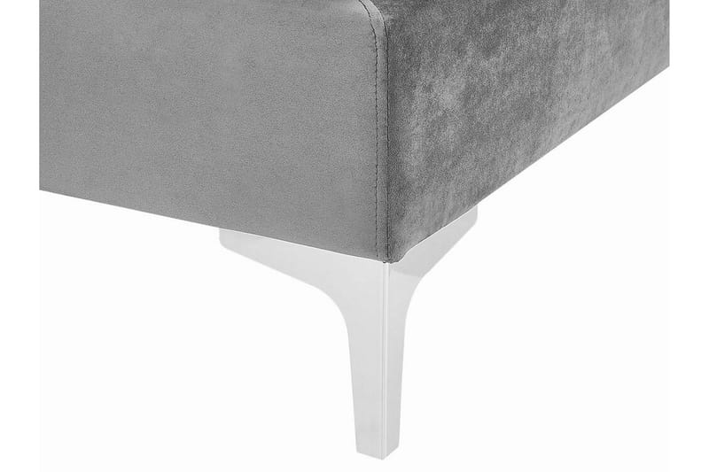 Evja Fotpall - Sammet/Grå - Möbler - Stolar & fåtöljer - Pall & puff - Fotpall