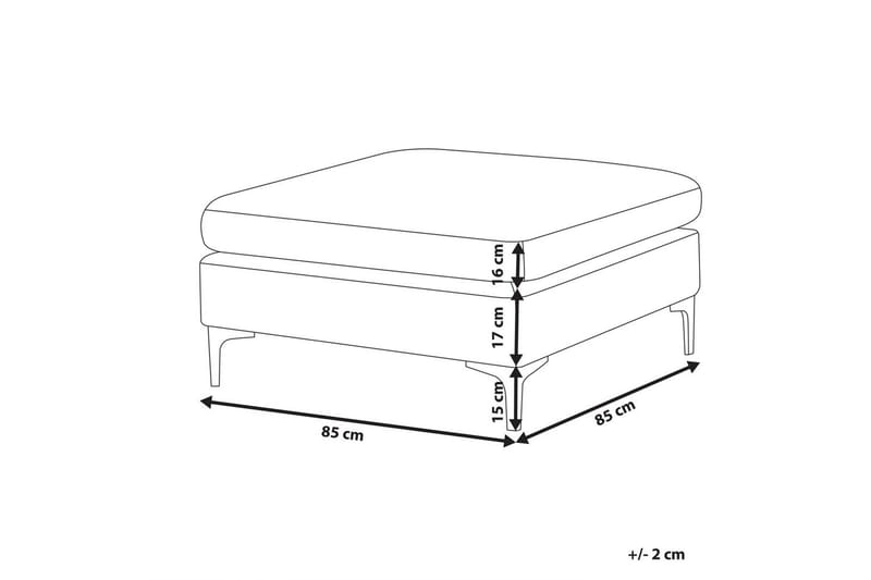 Fotpall Evja Rosa - Rosa - Möbler - Stolar & fåtöljer - Pall & puff - Fotpall