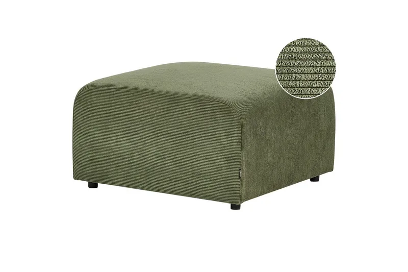 Fotpall Falsterbo Grön, Manchestertyg, Grön, Manchestertyg