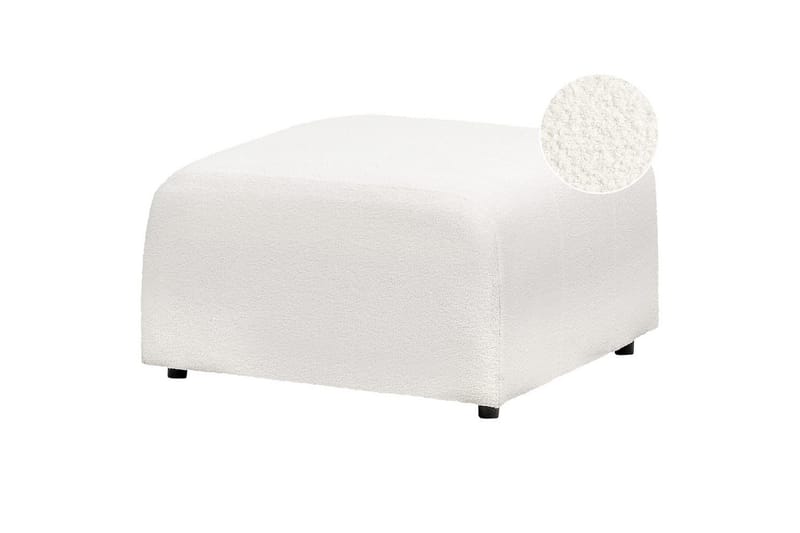 Fotpall Falsterbo Vit, Bouclé - Vit, Bouclé - Möbler - Stolar & fåtöljer - Pall & puff - Fotpall