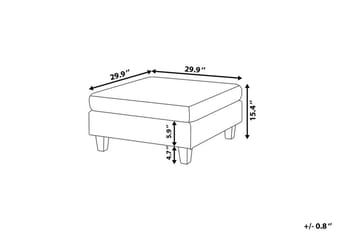 Fevik Fotpall 76|76 cm - Grå - Möbler - Stolar & fåtöljer - Pall & puff - Fotpall