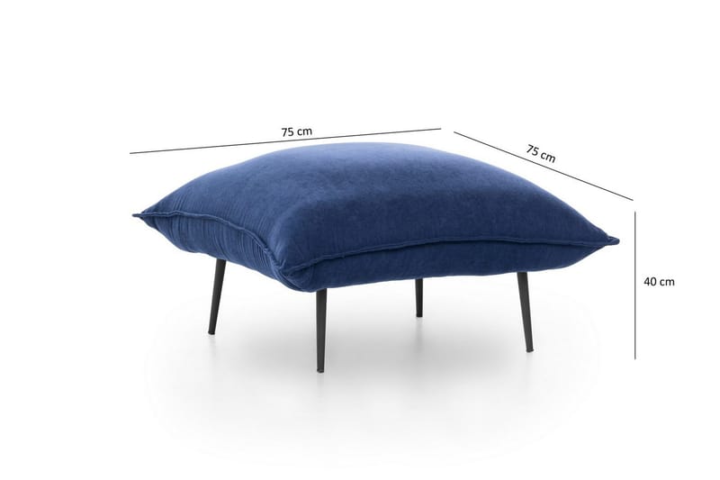 Fotpall - Blå - Möbler - Stolar & fåtöljer - Pall & puff - Fotpall