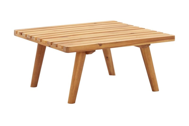 Fotpall för trädgården med dyna 60x60x29 cm massiv akacia - Brun - Möbler - Stolar & fåtöljer - Pall & puff - Fotpall