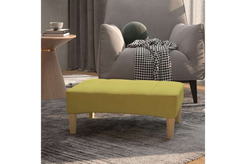 Fotpall grön 78x56x32 cm tyg - Grön - Möbler - Stolar & fåtöljer - Pall & puff - Fotpall