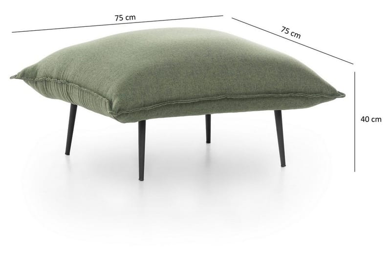 Fotpall - Grön - Möbler - Stolar & fåtöljer - Pall & puff - Fotpall