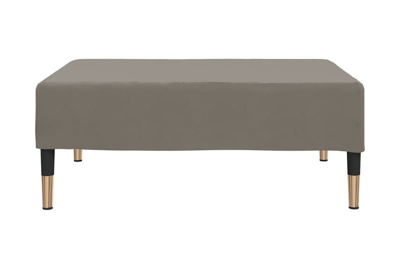 Fotpall ljusgrå 78x56x32 cm sammet - Ljusgrå - Möbler - Stolar & fåtöljer - Pall & puff - Fotpall