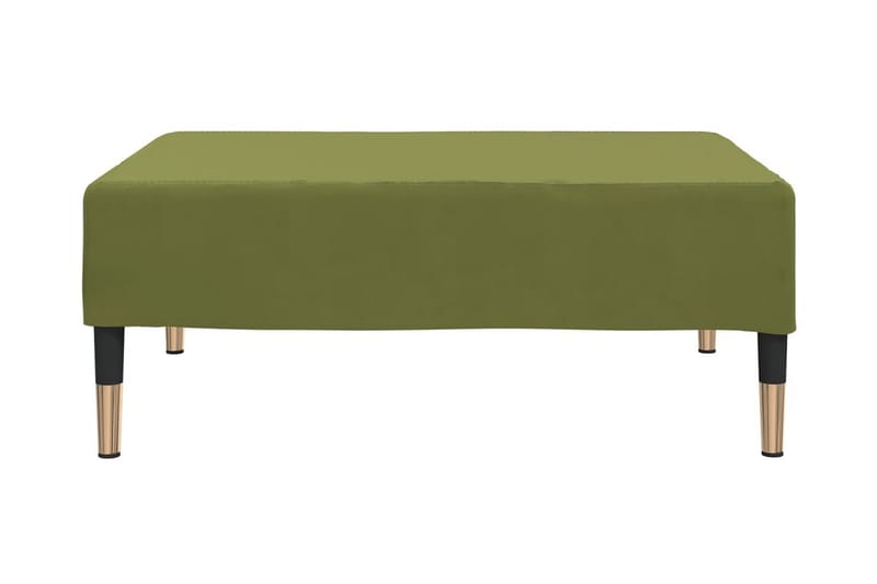 Fotpall ljusgrön 78x56x32 cm sammet - Ljusgrön - Möbler - Stolar & fåtöljer - Pall & puff - Fotpall