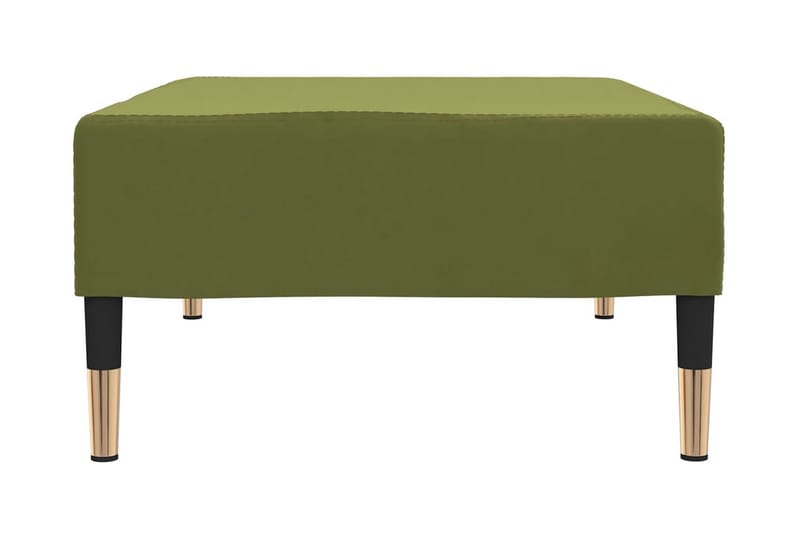 Fotpall ljusgrön 78x56x32 cm sammet - Ljusgrön - Möbler - Stolar & fåtöljer - Pall & puff - Fotpall