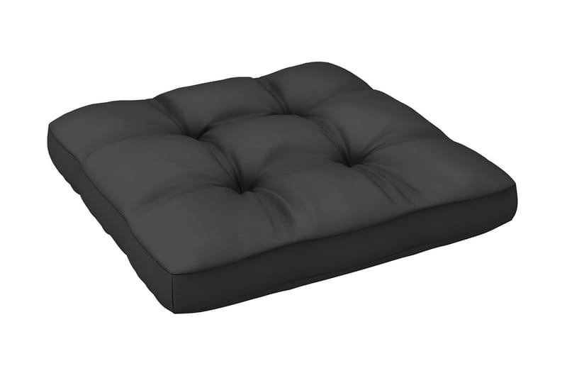 Fotpall med dyna för trädgården vit massiv furu - Vit - Möbler - Stolar & fåtöljer - Pall & puff - Fotpall