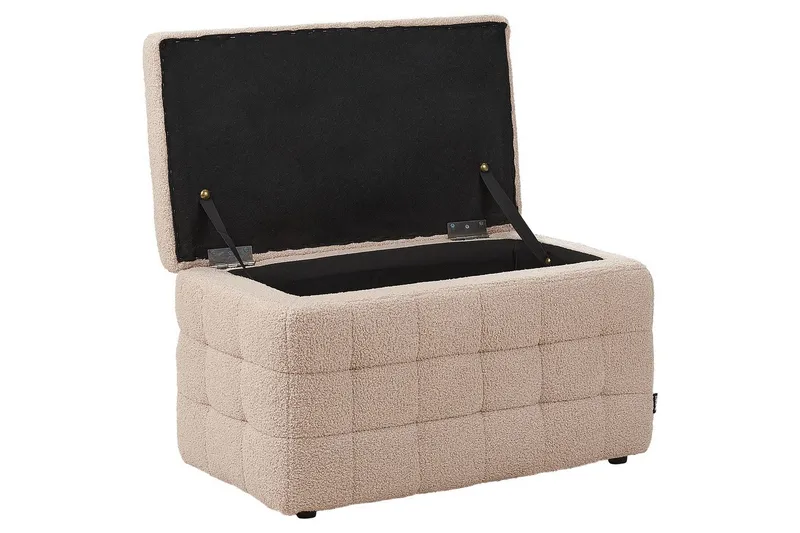 Fotpall Michigan Beige - Beige - Möbler - Stolar & fåtöljer - Pall & puff - Fotpall - Chesterfield fotpall