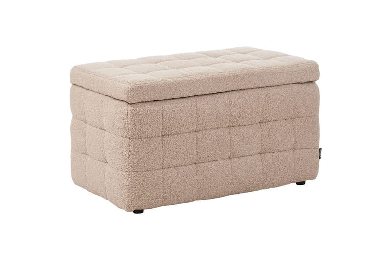 Fotpall Michigan Beige - Beige - Möbler - Stolar & fåtöljer - Pall & puff - Fotpall - Chesterfield fotpall