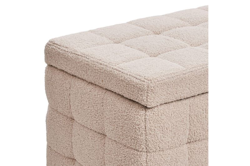 Fotpall Michigan Beige - Beige - Möbler - Stolar & fåtöljer - Pall & puff - Fotpall - Chesterfield fotpall