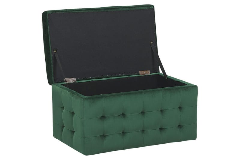 Fotpall Michigan Grön - Grön - Möbler - Stolar & fåtöljer - Pall & puff - Fotpall - Chesterfield fotpall