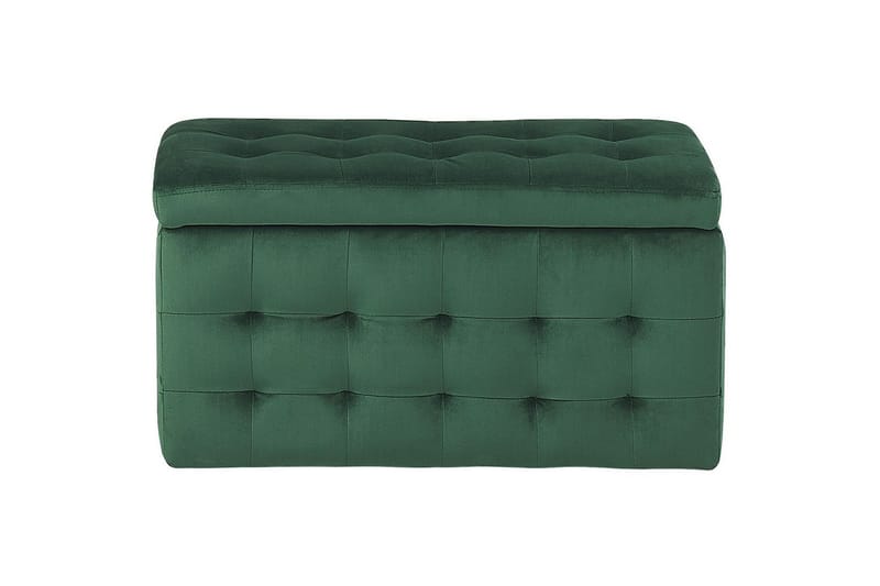 Fotpall Michigan Grön - Grön - Möbler - Stolar & fåtöljer - Pall & puff - Fotpall - Chesterfield fotpall