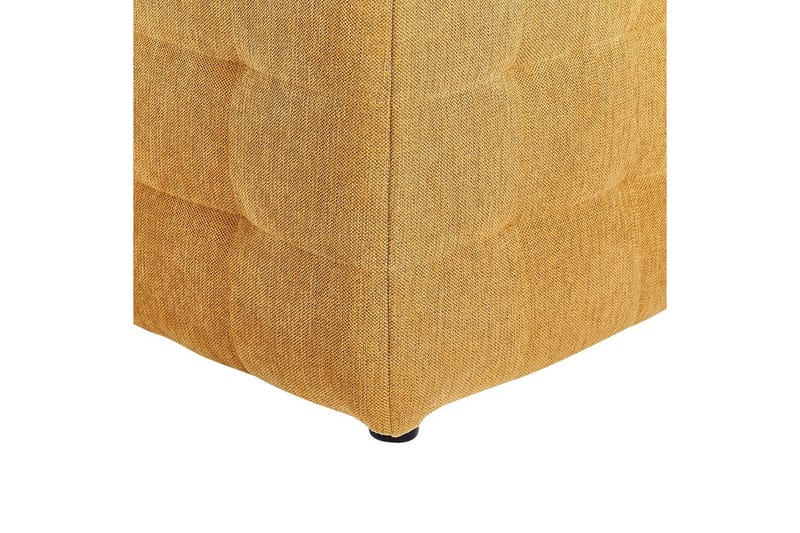 Fotpall Michigan Gul - Gul - Möbler - Stolar & fåtöljer - Pall & puff - Fotpall - Chesterfield fotpall