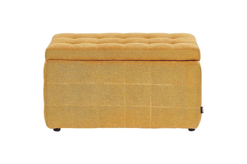 Fotpall Michigan Gul - Gul - Möbler - Stolar & fåtöljer - Pall & puff - Fotpall - Chesterfield fotpall